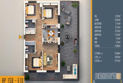 Neofort 84 - OFERTA Apartament de familie decomandat cu terasa zona verde - 13