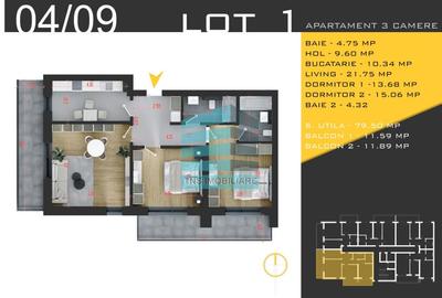 Apartament Generos 3 Camere, 103 Mp, Zona Pallady, Metrou - 10