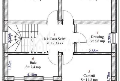 Casa individuala | 5 camere | P+1 | Teren 400 MP | Sura Mare - 5