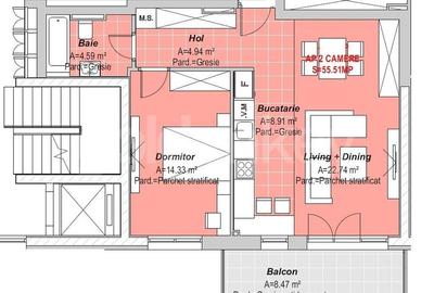 Apartament cu 2 camere | garaj | piscina | sala fitness Apartament cu 2 camere | garaj | piscina | sala fitness - 14