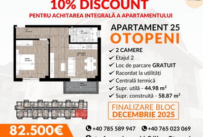 Apartament 2 camere OTOPENI PROIECT NOU. Direct Dezvoltator! - 6