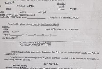 Teren de 1268 mp, în Central - 8