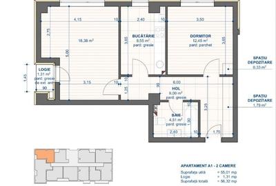 Apartament cu 2 camere decomandat în Nicolina - 7
