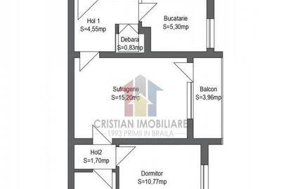 Apartament 3 cam Etaj 3 Scolilor Confort 1 - 1