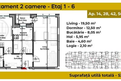 Apartament cu 2 camere decomandat în Berceni - 10