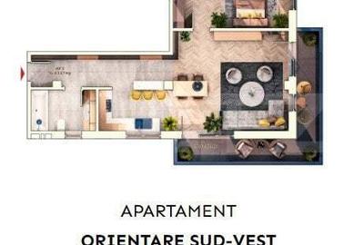 Apartament cu 2 camere decomandat în Mărăști - 1