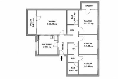 Apartament cu 4 camere decomandat în Dâmbul Rotund - 15