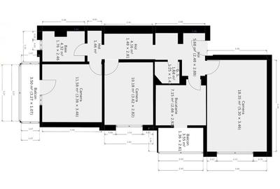 Ap. decomandat cu 3 camere | Lipovei | Comision 0% - 2