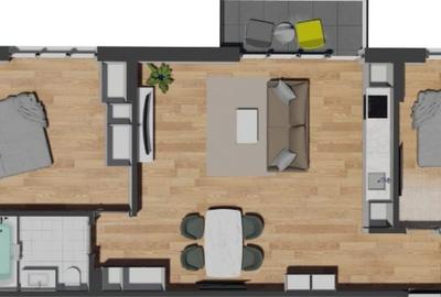 Apartamente semifinisate de 2/3 camere, la 2 minute de VIvo Mall - 8
