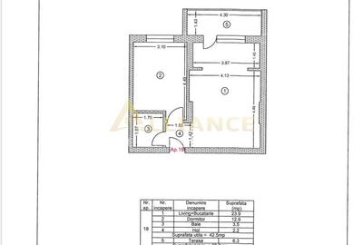 Apartament cu 2 camere decomandat în Central - 4
