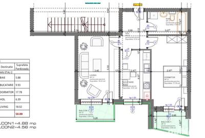 Apartament 2 camere de INCHIRIAT - complet mobilat - 4