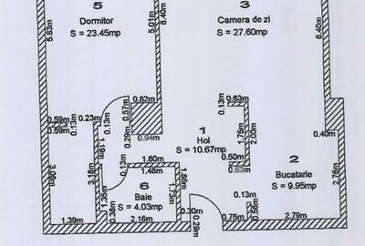 Apartament cu 2 camere decomandat în Central - 9