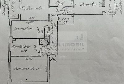 Apartament 4 camere, decomandat, 92.28 mp utili - Dacia - etaj 2/4 Apartament 4 camere, decomandat, 92.28 mp utili - Dacia - etaj 2/4 - 11