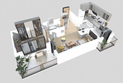 Apartament cu 2 camere semidecomandat în Moșilor - 2