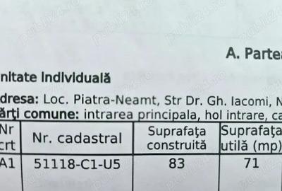 Apartament cu trei camere de vanzare langa ?coala Gimnaziala nr.2 ?i Spitalul Jude?ean Neam?. - 2