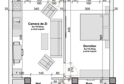 Apartament cu 2 camere semidecomandat în Baciu - 4