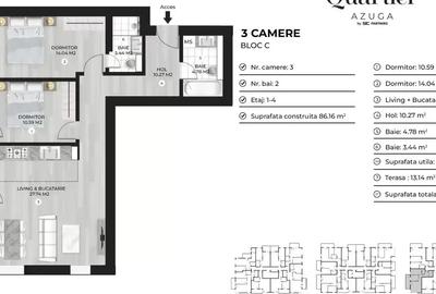 Apartament Lux 3 Camere Doamna Ghica I Quartier Azuga - 10