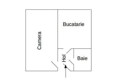Garsonieră decomandată în Titan