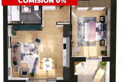 Apartament cu 2 camere semidecomandat în Torontalului - 1