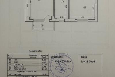 Apartament cu 2 camere decomandat în Păcii