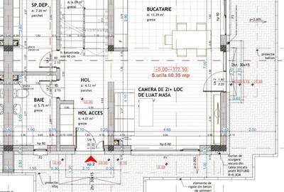 Duplex cu 4 camere cu Canalizare în Florești - 4