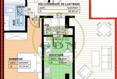 Apartament 2 camere, decomandat 57,10mp, 1 Mai, zona Parc Nicolae Romanescu. - 1