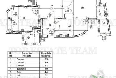 Apartament 3 camere de vanzare, zona Armeneasca - 1