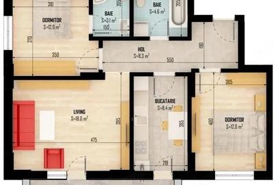 Apartament cu 3 camere decomandat în Central - 4