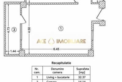 Apartament cu 2 camere semidecomandat, mobilat în Jiului - 8