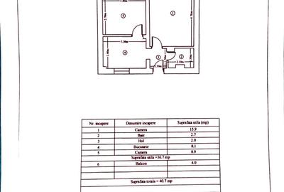 Apartament cu 2 camere decomandat în Vest - 3
