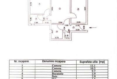 Apartament cu 3 camere în Micro 38 - 1