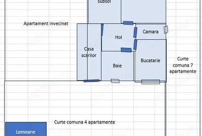 Apartament cu 2 camere semidecomandat în Ultracentral