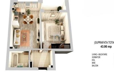 Vând apartament studio 2 cam. Rotar Park2, Militari,Drm. Osiei, la 10min. metrou - 8