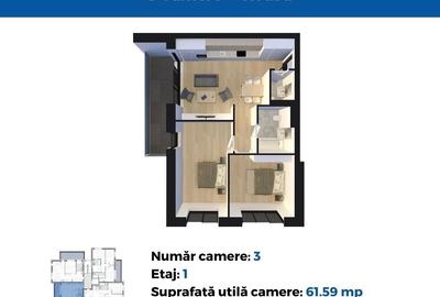 Apartament de 3 Camere cu Terasă Spațioasă: Modern, Confortabil - 10