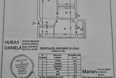 Apartament cu 3 camere, etaj 3/4, zona Pacurari - 12