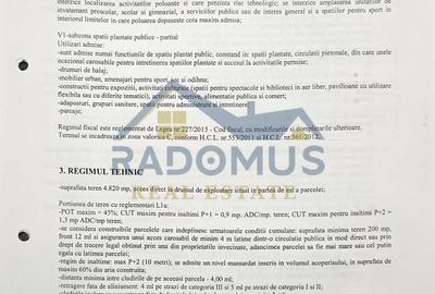 Teren Construcții intravilan de 4820 mp, în B-dul București - 4