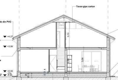 Casa in constructie pe teren mare, autorizatie valabila, Otopeni-9 Mai - 9