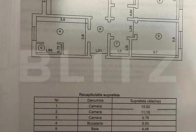 Apartament 3 camere, 62 mp - Dacia - 13