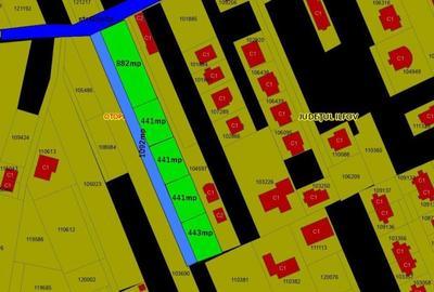Teren intravilan 3740mp dezm.in 5 loturi ,drum 7m latime,str.Grivita! - 2