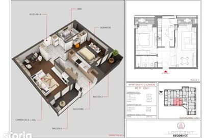 Apartament cu 2 camere decomandat în Central - 10