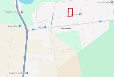Snagov-Vladiceasca, aproape de DN 1, retras, langa constructii, liber