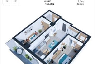 APARTAMENT 3 CAMERE , NICOLINA , DECOMANDAT , ETAJ INTERMEDIAR - 17