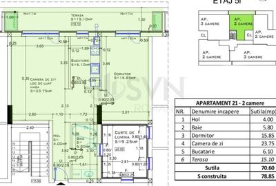 Apartament cu 4 camere semidecomandat în Aviației - 9