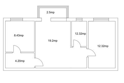 Birou, de 50 mp, în Est - 1