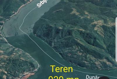 Teren intravilan, 920 mp, fs 26 m, în Orșova, pe malul Dunării, comision 0% - 4