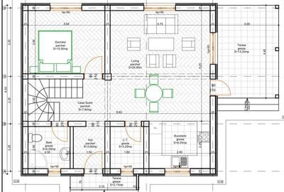 Casa noua, P+E, 5 camere, 2 bai, terasa, teren 400mp, in Lilieci, strada Rozelor - 19