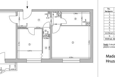 Apartament 2 camere cu centrala proprie bloc 1990 Apartament 2 camere cu centrala proprie bloc 1990 - 8
