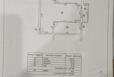 Apartament cu 2 camere semidecomandat în Central - 10