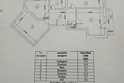 Apartament cu 3 camere decomandat în Central - 6