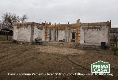 Casa ~ comuna Vernesti ~ teren 510mp ~ SC=150mp ~ Pret: 85.000€ neg - 1
